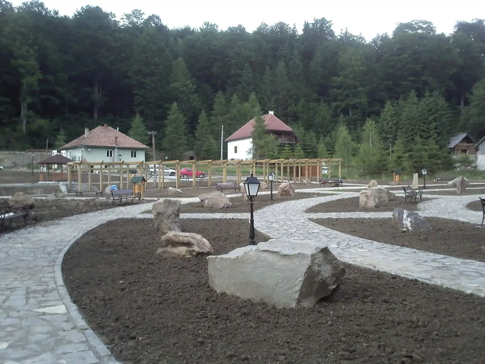 Sétány és park